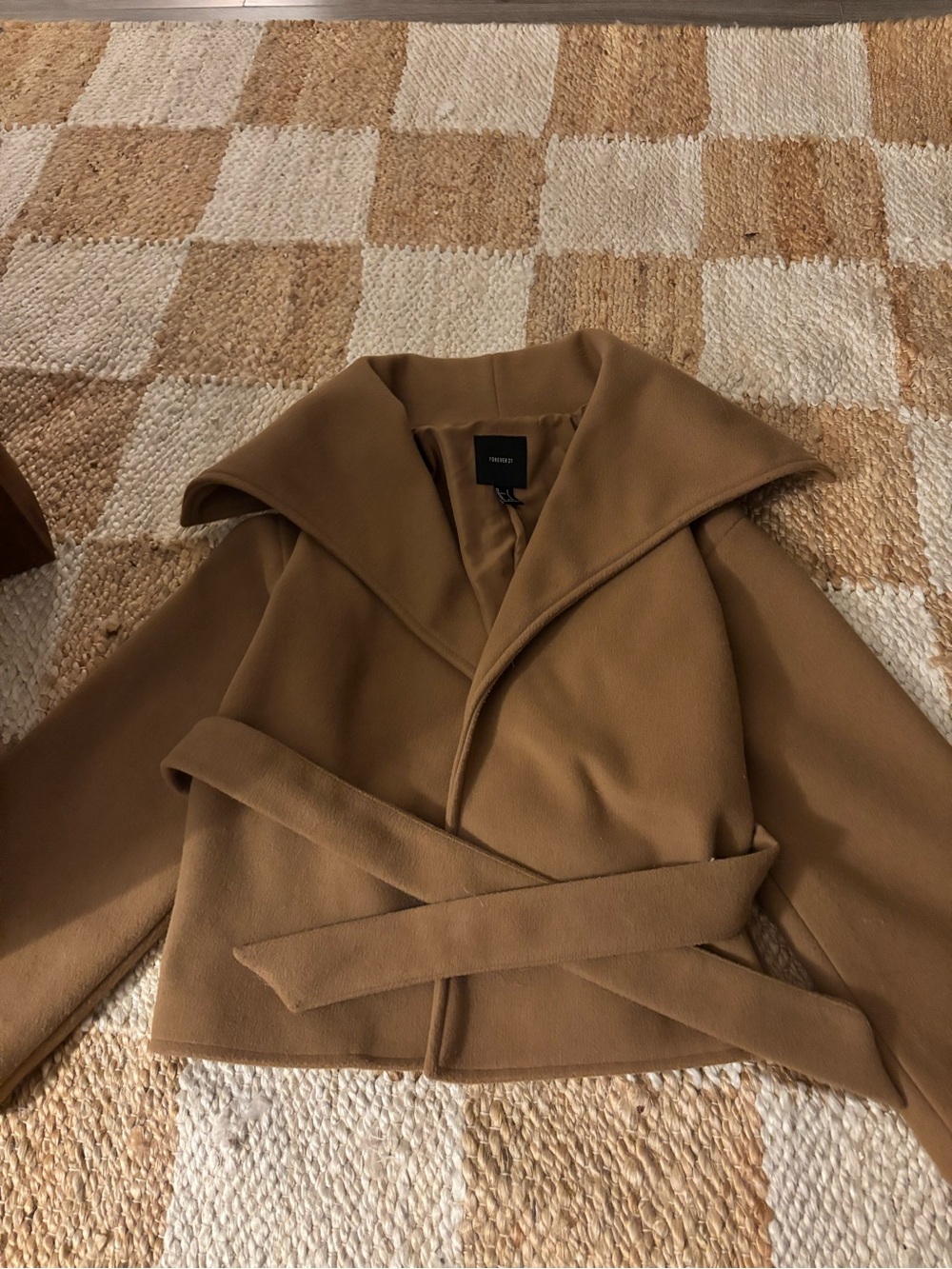Forever 21 Camel Belted Trench Coat